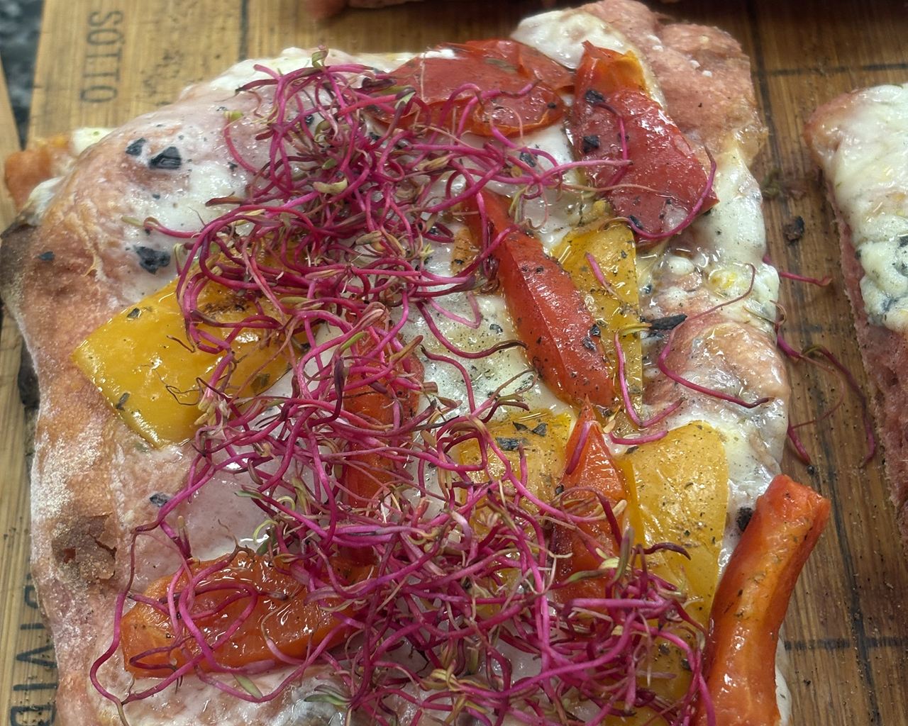 Assortimento di pizze in pala da Alex