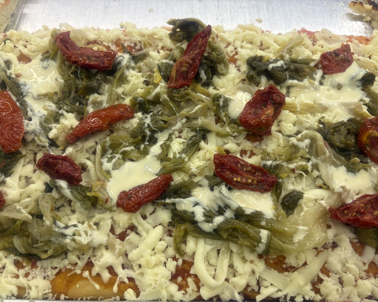 Pizza pomodorini e scarola