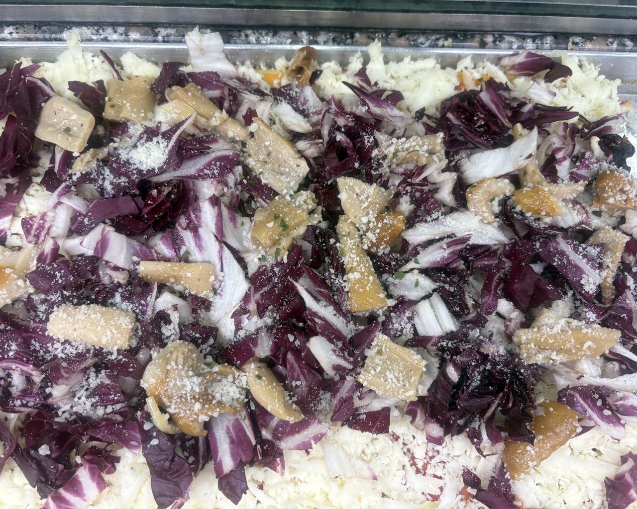 Pizza radicchio porcini